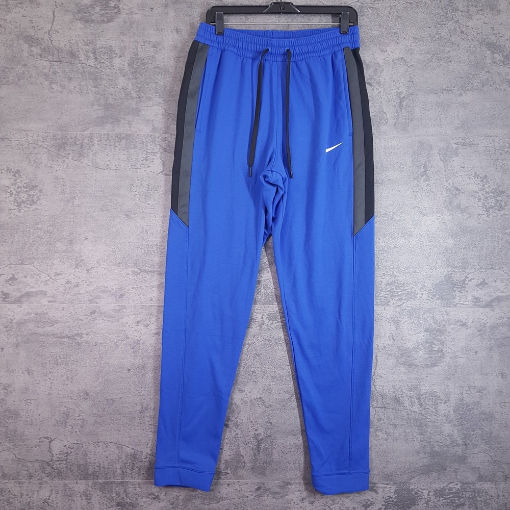 NIKE Therma-fit Showtime Basketball Pants Mens SMALL Royal Blue FD1133-496